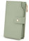 UTO Portefeuille Femme Grand Porte-Cartes Blocage RFID en PU Cuir avec Dragonne Grande Capacité 21 emplacements de Cartes Vert Foncé