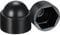 sourcing map Plastic Dome Nut Protection Cap Covers, M12 Nut Cover Black 100pcs