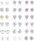 YADOCA 18 Paar 925 Sterling Silver Ohrstecker Set für Damen Mädchen Zirkonia Ohrring Perle Kristall Runde Herzform CZ Blume Schmetterling Ohrringe Kinder Kleine Knorpel Ohrstecker