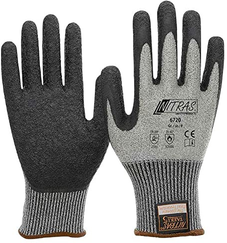 Nitras 6720-XXL TAEKI 5 Schnittschutz Handschuh, Latex Beschichtung, XXL(10) Größe