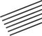sourcing map Fibre carbone Tige, 3mm x 300mm pour RC Avion Bricolage Outil Aile Tube Quadricoptère Bras, Paquet de 6