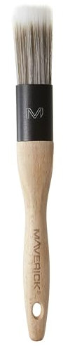 Maverick 101 Series X Paint Brush 1 Professional Straight Cut Oval Memex Head with FSC Wood 1 inch