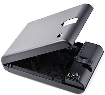 Tout en acier empreinte digitale voiture Portable Mini coffre-fort bijoux argent téléphone Mobile coffre-fort boîte de rangement Portable,L