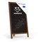 ALLboards Chevalet stop-trottoir pliable étanche avec une surface à craie – 78x44 cm – support publicitaire