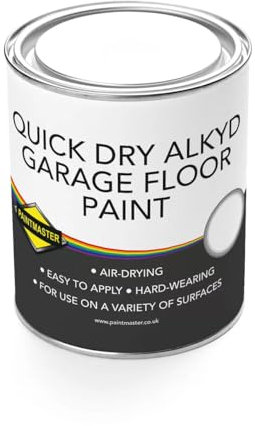 Advanced Quick-Drying Alkyd Garage Floor Paint - Industrial & Domestic Durability (Quick Dry Alkyd Garage Floorpaint - Dark Grey, 1L)
