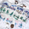Arpaper Scrapbooking Stickers Zubehör 60 Pcs Schneelandschaft Stickers Ästhetik PET Material Dekorative Sticker für Scrapbooking, Journaling,Album DIY(Winter Snow Scenery)