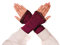 Aga's Own Warmers for Women – Fingerlose Handwärmer – Handschuhe für drinnen und draußen, fingerlose Handschuhe - Armwärmer - Goth Accessoires – Magenta