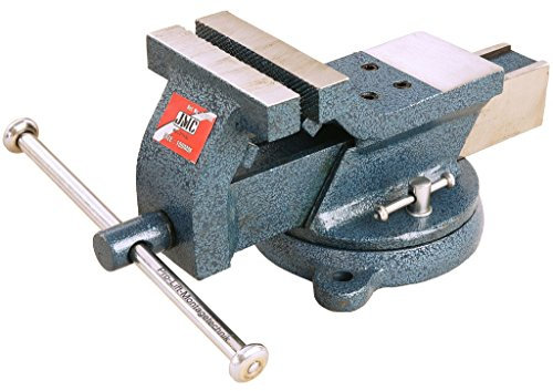 Pro-Lift-Montagetechnik 360° drehbarer Parallelschraubstock, mit Amboss, für Werkbank, 125mm, BVS125J, 02027