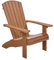 NEG Design Adirondack Stuhl Marcy (naturbraun) Westport-Chair Sessel täuschend echte Holzoptik, wetterfest, UV- und farbbeständig