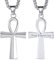 FaithHeart Edelstahl Ankh Kreuz Kette Vintage ägyptische Kreuz Anhänger mit Geschenkebox für Männer und Jungen