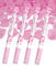 4x XXL (60 cm) Partykanone Partypopper Streamer ®Auto-schmuck (rosa Rosenblätter)