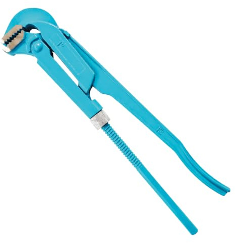 Bituxx Eckrohrzange Rohrzange Wasserpumpenzange Zange abgewinkelt 90° (1 Zoll)