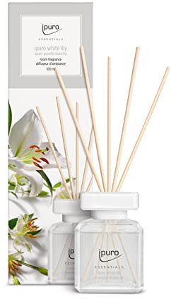 ipuro - erfrischender ipuro white lily Raumduft - dezenter Raumerfrischer mit blumig zarten Noten - stilvoller Lufterfrischer in der Wohnung für ein puristisches Dufterlebnis 100 ml