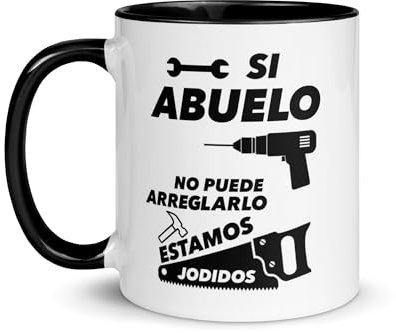Kembilove Taza del Día del Padre – Taza de Cerámica con Frase Divertida – Regalo Original para Hombre – Papa Super – 330 ml