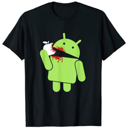 Android isst Apfel T-Shirt