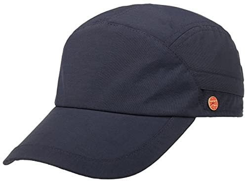 Mayser Robben Coolmax Cap mit Nackenschutz Basecap Baseballcap Sonnencap Sommercap Damen/Herren - Made in The EU Hinten geschlossen, Schirm, Futter Sommer Frühling-Sommer - 61 cm dunkelblau