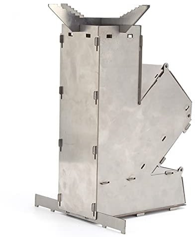 cersalt Rocket Stove, poêle à bois portable pratique réchaud à bois de camping pour Les activités de Plein air pour la pêche