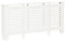 HOMCOM Heizkörperverkleidung Heizkörperabdeckung Heizkörper Radiator Abdeckung Einstellbar MDF Weiß 140-202 x 19 x 82,5 cm