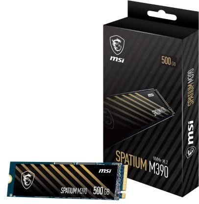 MSI Dysk SSD SPATIUM M390 500 Go PCIe 3.0 NVMe M.2
