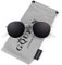GQUEEN Retro Runde Verspiegelte Polarisierte Sonnenbrille Damen Herren UV400 Schutz MFF7