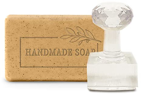 craspire Seifenform Handgemachte Seifendesign Acrylstempel DIY Seifenform Handwerk 1.34 Seifenprägestempel Für Seife Ton Kekse Gummies Kunsthandwerk Basteln Projekte DIY Geschenk