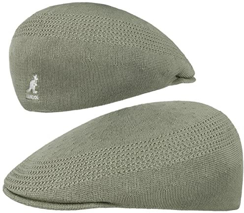 Kangol Tropic 507 Ventair Flatcap Schirmmütze Schiebermütze Sommercap (L (58-59 cm) - helloliv)