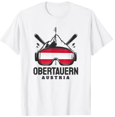 Obertauern Österreich Skigebiet Retro Skifahren T-Shirt