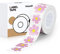 Makeid Kompatibel Etikettenband 16mm x 4m farbig Hitzebeständig Selbstklebend als Ersatz für Makeid L1/Q1/E1 Rosa Blüte