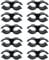 Lot de 10 colliers de serrage doubles en plastique PVC pour étagère, connecteur de chaîne, panneaux de clôture, accessoires de fixation, noir