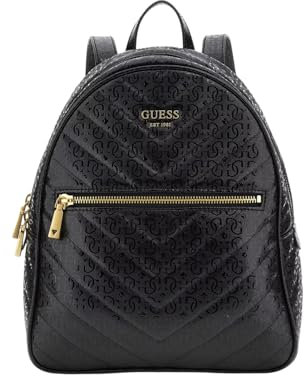 Guess Borsa zaino Vikky Zaino Ecopelle con logo BS24GU56 GA699532, Nero, Taglia Unica, Nero , taglia unica