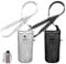 HIOQFR 2pcs Wasserflaschenhalter Mesh Trinkflasche Tasche für Trinkflaschenhalter Wasserflaschenhülle zum Umhängen Schultergurt Flaschentasche Sport Wasserflaschenträger Bottle Holder Rucksack Wandern