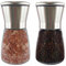 Molinillo de Pimienta, Empresa Nacional, Molinillo Especias 160ML x2, Molino Pimienta, Pimentero Salero Especias, Grano Ajustable, Núcleo Cerámico, Inox y Cristal, Rellenos y Vacíos.