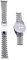 19 mm silbernes, hohles, gebogenes Ende mit massiven Schraubengliedern, Uhrenarmband, Jubilee-Armband, passend for Seiko 5 SNXS73K1 SNXS75 SNXS77 SNXS79K1 SNX79J1