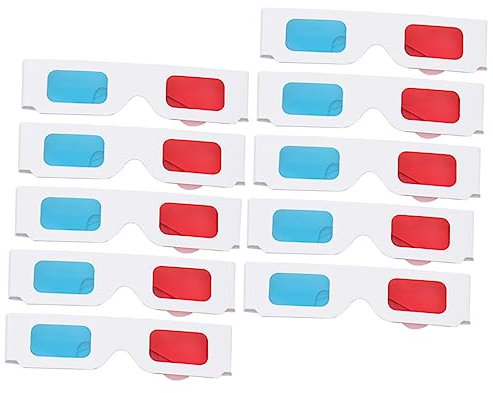TINEASUR 10 Stück 3 Brillen Für 3D Filme Brillen Für 3D Filme Brillen Für 3D Filme Brillen Im 3D Stil Requisiten Für Brillen Für 3D Filme Requisiten Für 3D Filme Brillen Für 3D Filme