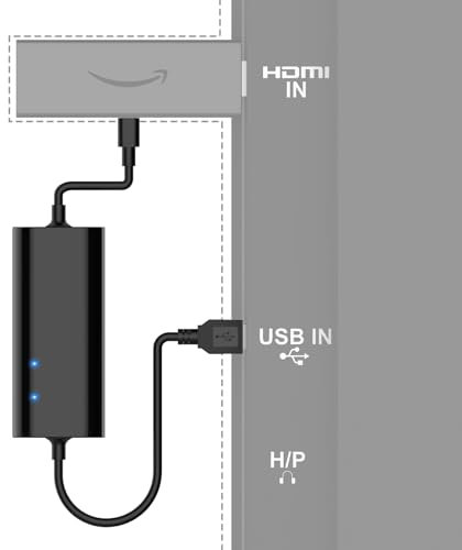 BENSN USB Adapter Stromkabel für TV Stick 4K Max, Lite, USB Netzteil Netzkabel, Stromstärke erhöhen