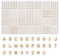 Naler 700 x Buchstabenperlen Gold Perlen zum Basteln 7 mm Rund Alphabet Spacer Perlen für DIY Schmuck Armbänder Ketten