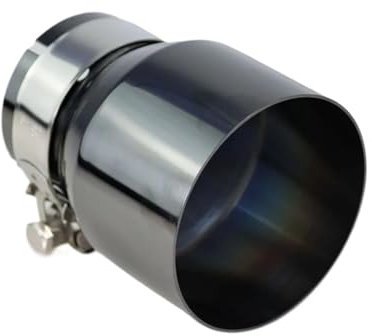 REOKIP 1 Stück Auspuffblende Für B&MW F87 M2 F80 M3 F82 F83 M4 Edelstahl Autoschalldämpfer Endrohr Modifiziertes Schwarzes Auspuffrohr Einlass 70 Mm Autoteile