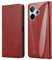 THIYUFUNS Funda para Xiaomi Redmi 13 4G con Cristal Templado,Magnético Carcasa Libro Movil para Xiaomi Redmi 13 4G (6.79) - Rojo