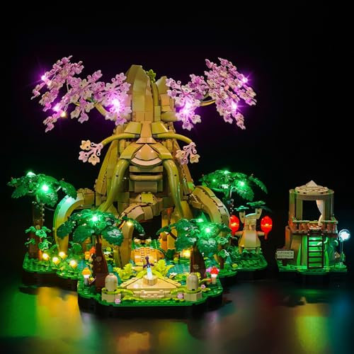 LocoLee Licht Set Kompatibel mit Lego 77092 Deku-Baum 2-in-1 (Gepudert), Nur Lichter Set - Kein Modell, Licht Beleuchtung Set Compatible with Lego Great Deku Tree 77092