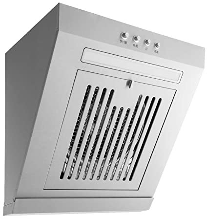 Stainless Steel Small Extractor Hood 230W Side Suction Cooker Hood with LED, 17 M³/min, 400mm Wall Mounted Extractor Fan - Kitchen Range Hoods