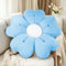 ODIWEN Blume Bodenkissen Sitzkissen, Blumenbodenkissen Sitzkissen Bodenkissen,50cm,Niedliche Blume Kissen, Weiches Blütenblattkissen, Blumenförmige Wurfkissen, Blumenkissen, Blumen Kissen(Blau)