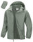 33,000ft Wasserdichte Regenjacke für Herren Atmungsaktiv Fahrrad Jacke Leichte Outdoorjacke Windjacke Regenmantel mit Kapuze Grün 2XL