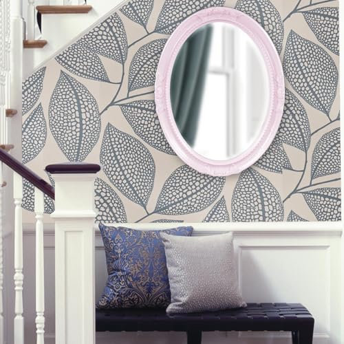 Howard Elliott Queen Ann Oval Glossy Lilac Wall Mirror, Oval Bevelled Hanging Wood Framed Vanity Mirrors for Home Decor, Living Room, Bathroom, Bedroom, or Hallway, 25 x 33 Inch