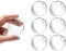 Rubber Door Stopper for Wall, 6PCS Round Wall Door Handle Protectors - Silicone Transparent Wall Protecto Self Adhesive Door Stops Anti Slam/Scratch/Noise - 4cm/1.5inch