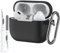 Case für Airpods Pro 2nd/1st Gen Case Cover für Männer Frauen Mädchen, Kompatible Airpods Pro 2 Generation Fall, Soft Silikon Apple iPod Fall Pro Schutzhülle Haut mit Schlüsselbund Reiniger Schwarz