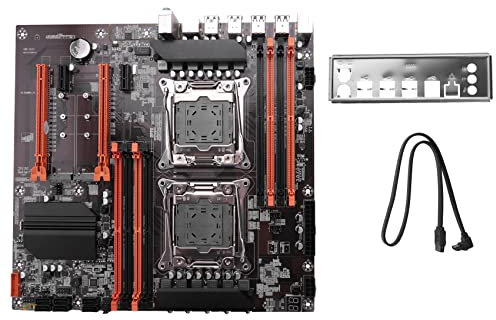 Reinscer Scheda Madre X99 LGA 2011-3 Supporto Dual CPU DDR4 Supporto Memoria 8X32G per LGA 2011-3 Serie Xeon E5