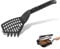 OptiSpatel Spatule pour Tefal Optigrill, accessoires pour une manipulation parfaite des grillades grâce au design ondulé, spatule géométrie protège le revêtement en téflon, passe au lave-vaisselle