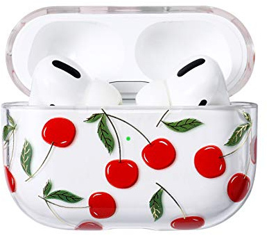 AKABEILA Case Compatible with Apple AirPods Pro 3 2025 Cute Pattern Clear Hard PC AirPods Cover Shockproof Front LED Visible Anti-Slip Protective