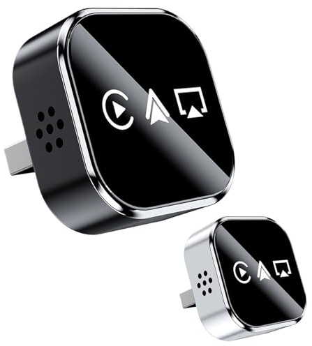 Wireless Carpĺay - Convertitore multimediale wireless, Adattatore TV automatico Mirroring dello schermo per auto, Dispositivo portatile per lo streaming di film per veicoli per l'intrattenimento