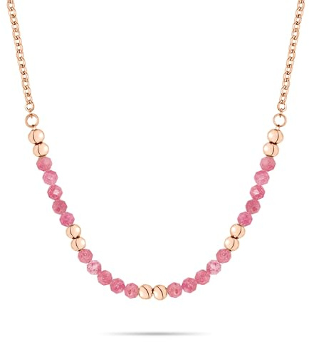 s.Oliver Damen Schmuck – Halsketten aus Edelstahl & eleganten Beads in verschiedenen Farben – Stilvoll & Modern – Perfekte Geschenkidee